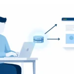 Proxytea residential proxy service routes internet traffic through a real IP address to access websites anonymously
