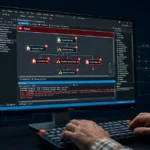 Developer viewing SSIS 469 error in a failed SQL Server Integration Services package execution log