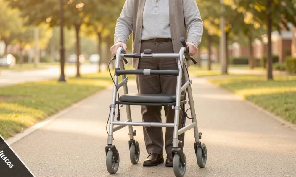 Ambutasco hybrid mobility aid to walk independently outdoors