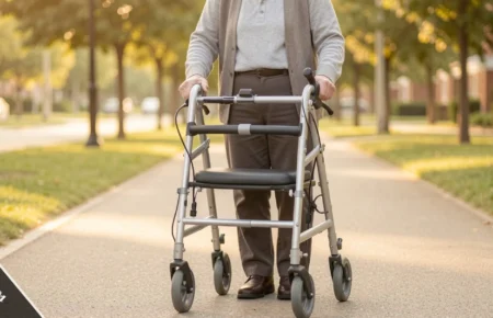 Ambutasco hybrid mobility aid to walk independently outdoors