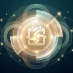 Abstract illustration representing the beliktal concept with glowing geometric shapes and layered meaning