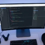 ChromiumFX embedded browser running inside a .NET desktop application on a developer's monitor