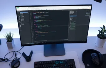 ChromiumFX embedded browser running inside a .NET desktop application on a developer's monitor