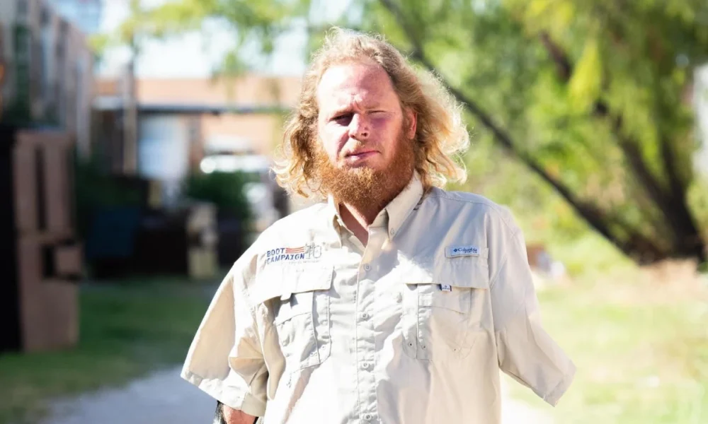 SSGT Marcus Burleson receiving his mortgage-free smart home on November 21 2017