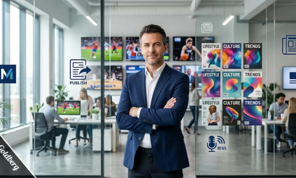 Brian Goldberg, founder of Bleacher Report and Bustle Digital Group, digital media entrepreneur and CEO