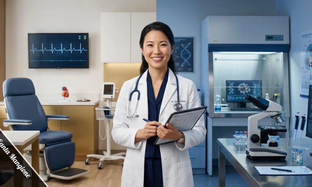 MariaSanta Mangione cardiologist and physician-scientist in a clinical and research setting