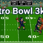Retro Bowl 3kh0 unblocked pixel art football game running in a browser