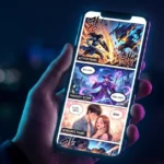 TempleScan manhwa platform showing HD Korean comics on a smartphone screen