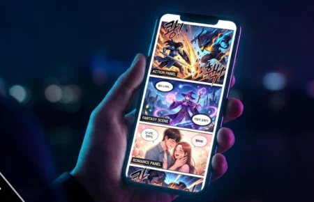 TempleScan manhwa platform showing HD Korean comics on a smartphone screen