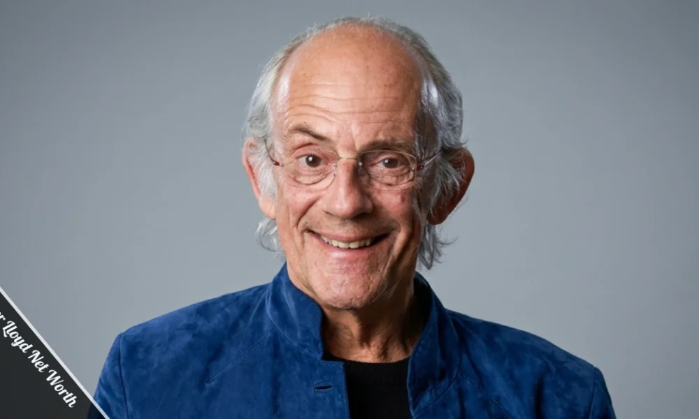 Christopher Lloyd at a Hollywood event, known for his role as Doc Brown in Back to the Future