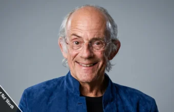 Christopher Lloyd at a Hollywood event, known for his role as Doc Brown in Back to the Future