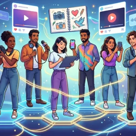 Fans and creators collaborating in a digital network representing Fanquer culture in 2026
