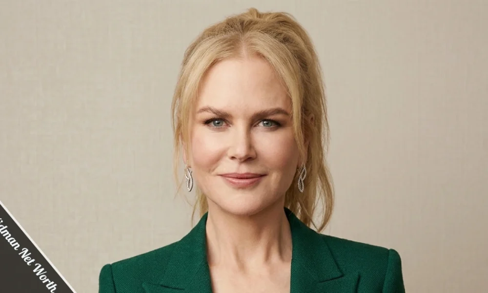 Portrait of actress Nicole Kidman, whose career and wealth have led to a high Nicole Kidman net worth.